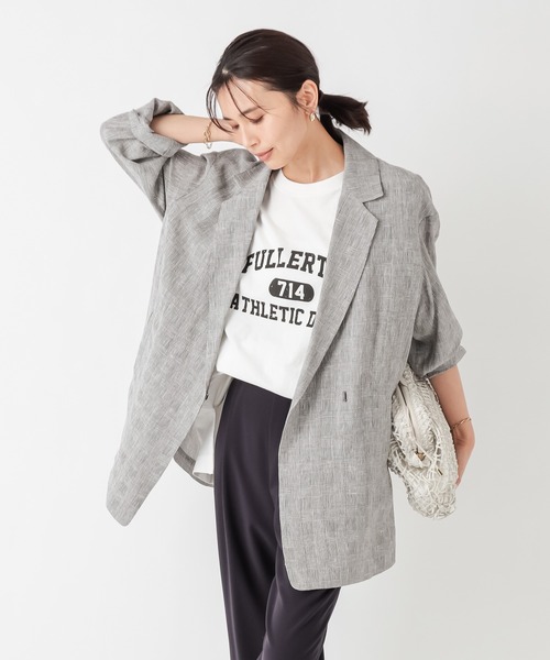 RIVE DROITE(リヴドロワ)の「グレンチェックオーバーライトジャケット(テーラードジャケット・レディース・ブラック/ブラウン・FREE)」の10枚目の写真