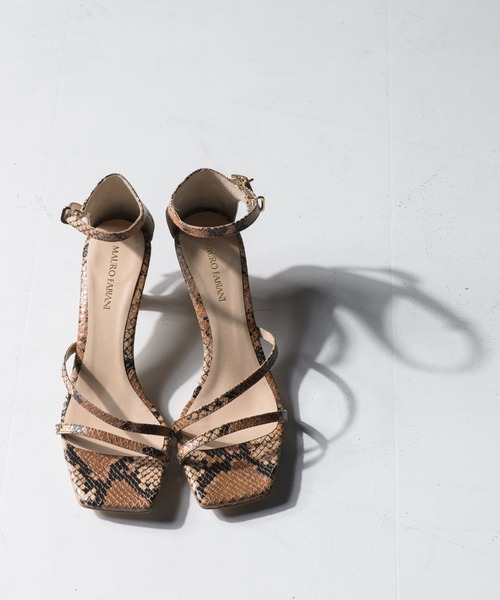 LAUTREAMONT（ロートレアモン）の「パイソンスクエアサンダル（サンダル・レディース・アイボリー/ブラウン系その他・23.0cm/24.0cm/23.5cm）」の16枚目の写真