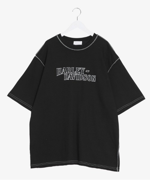 SONA（ソナ）の「SONYUNARA ステッチ半袖Tシャツ（Tシャツ/カットソー・レディース・アイボリー/ブラック/チャコールグレー/ブルー・FREE）」の8枚目の写真