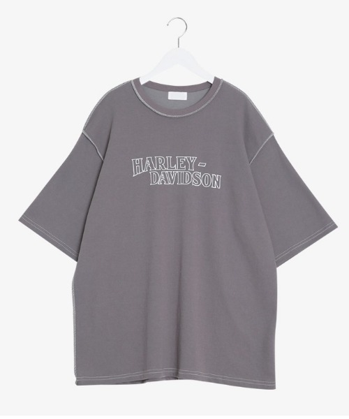 SONA（ソナ）の「SONYUNARA ステッチ半袖Tシャツ（Tシャツ/カットソー・レディース・アイボリー/ブラック/チャコールグレー/ブルー・FREE）」の21枚目の写真