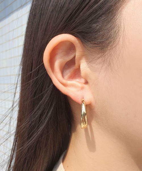 CEMONEMO(セモネモ)の「ツイスト リングピアス 2セット(ピアス(両耳用)・レディース・その他1/その他2/その他3/その他4/その他5/その他6・FREE)」の10枚目の写真