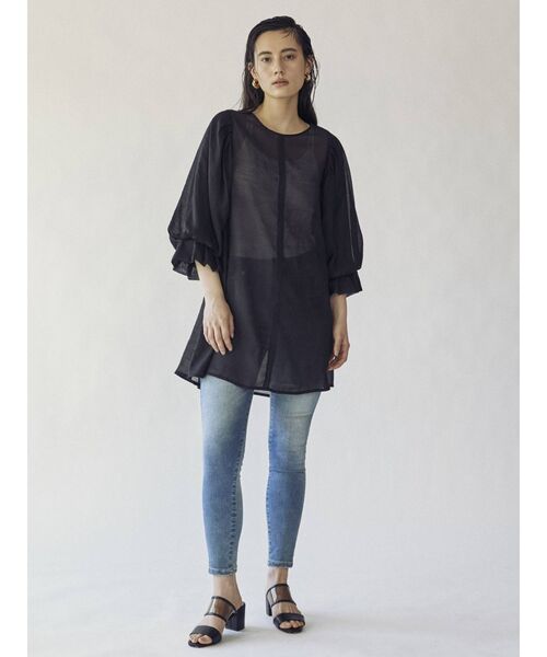 THE DAYZ TOKYO(ザデイズトーキョー)の「【THE DAYZ TOKYO】キャンディースリーブフレアチュニック(シャツ/ブラウス・レディース・オフホワイト/ブラック・FREE)」の9枚目の写真