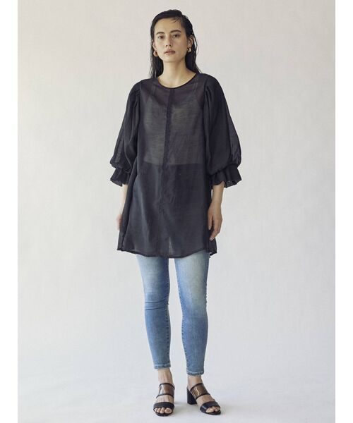 THE DAYZ TOKYO(ザデイズトーキョー)の「【THE DAYZ TOKYO】キャンディースリーブフレアチュニック(シャツ/ブラウス・レディース・オフホワイト/ブラック・FREE)」の7枚目の写真