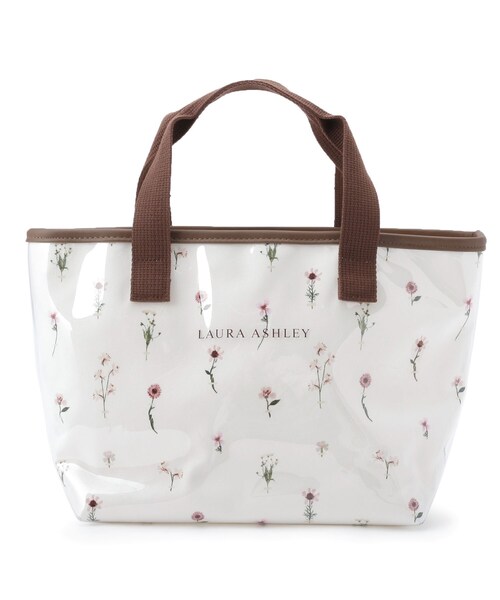 LAURA ASHLEY(ローラアシュレイ)の「ボタニカルPVCトートバッグ(トートバッグ・レディース・ネイビー系/ホワイト系1/ピンク系5・00)」の1枚目の写真