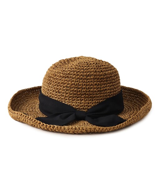 DRESKIP（ドレスキップ）の「◆ギャザーリボン細編みハット（ハット・レディース・ベージュ/キャメル/ベージュ系4・00）」の9枚目の写真
