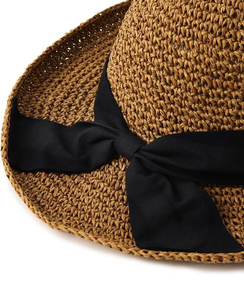 DRESKIP（ドレスキップ）の「◆ギャザーリボン細編みハット（ハット・レディース・ベージュ/キャメル/ベージュ系4・00）」の11枚目の写真