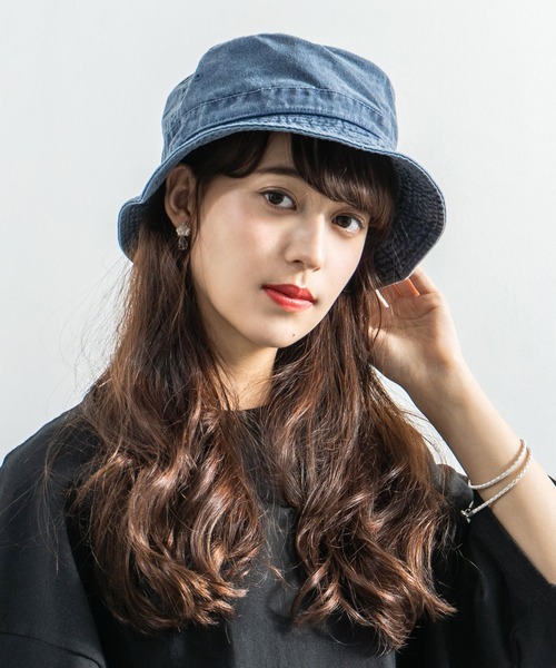 newhattan（ニューハッタン）の「NEWHATTAN ニューハッタン Bucket Hat -pigment dyed- ピグメントダイ バケットハット（ハット・メンズ・ブラック/バーガンディー/チャコール/ダークブラウン/グレー/ネイビー/オリーブ/オレンジ/ロイヤルブルー/サンドベージュ・FREE）」の8枚目の写真