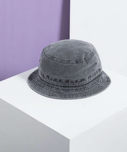 newhattan（ニューハッタン）の「NEWHATTAN ニューハッタン Bucket Hat -pigment dyed- ピグメントダイ バケットハット（ハット・メンズ・ブラック/バーガンディー/チャコール/ダークブラウン/グレー/ネイビー/オリーブ/オレンジ/ロイヤルブルー/サンドベージュ・FREE）」の19枚目の写真