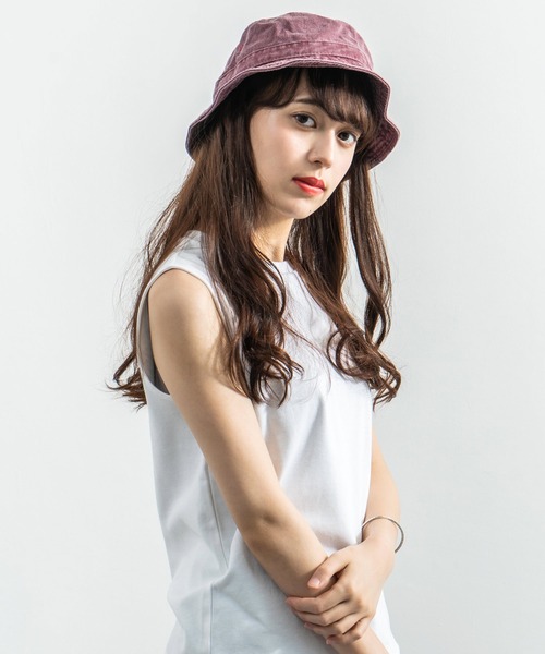 newhattan（ニューハッタン）の「NEWHATTAN ニューハッタン Bucket Hat -pigment dyed- ピグメントダイ バケットハット（ハット・メンズ・ブラック/バーガンディー/チャコール/ダークブラウン/グレー/ネイビー/オリーブ/オレンジ/ロイヤルブルー/サンドベージュ・FREE）」の21枚目の写真