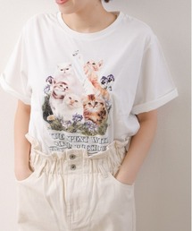 sakishimatokyo | 【ZOZO限定】サキシマamp「CATプリントTee」(Tシャツ/カットソー)