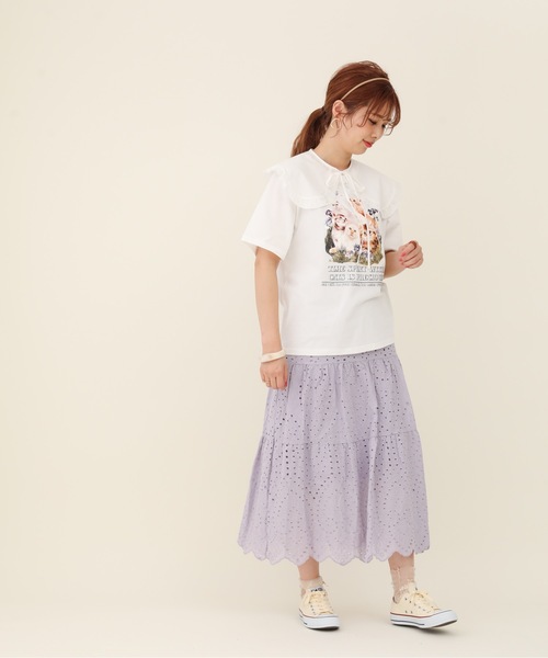 sakishimatokyo(サキシマトーキョー)の「【ZOZO限定】サキシマamp「CATプリントTee」(Tシャツ/カットソー・レディース・ホワイト/ライトブルー/ブラック/アイボリー・FREE)」の9枚目の写真
