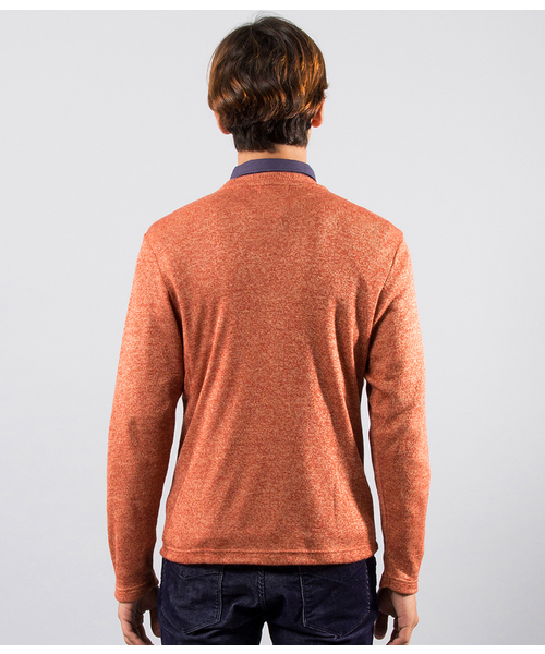 JUNRED（ジュンレッド）の「【JUNMEN】ニットライクＶカーディガン（カーディガン/ボレロ・メンズ・ダークブラック/カーキ/オレンジ・MEDIUM/LARGE）」の12枚目の写真