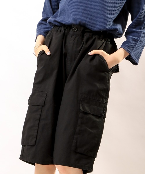 POWER TO THE PEOPLE(パワートゥーザピープル)の「【POWER TO THE PEOPLE】リップイージーカーゴショーツ(ショートパンツ/ハーフパンツ)(カーゴパンツ・メンズ・ブラック/アイボリー/ベージュ/カーキ・LL/M/L)」の17枚目の写真