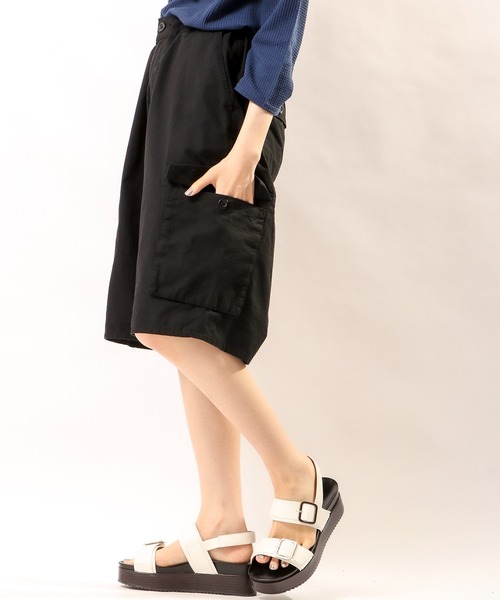 POWER TO THE PEOPLE(パワートゥーザピープル)の「【POWER TO THE PEOPLE】リップイージーカーゴショーツ(ショートパンツ/ハーフパンツ)(カーゴパンツ・メンズ・ブラック/アイボリー/ベージュ/カーキ・LL/M/L)」の18枚目の写真