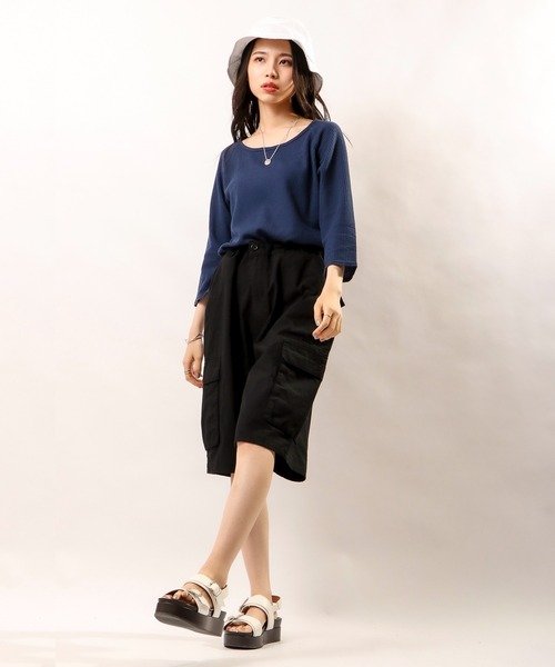 POWER TO THE PEOPLE(パワートゥーザピープル)の「【POWER TO THE PEOPLE】リップイージーカーゴショーツ(ショートパンツ/ハーフパンツ)(カーゴパンツ・メンズ・ブラック/アイボリー/ベージュ/カーキ・LL/M/L)」の20枚目の写真