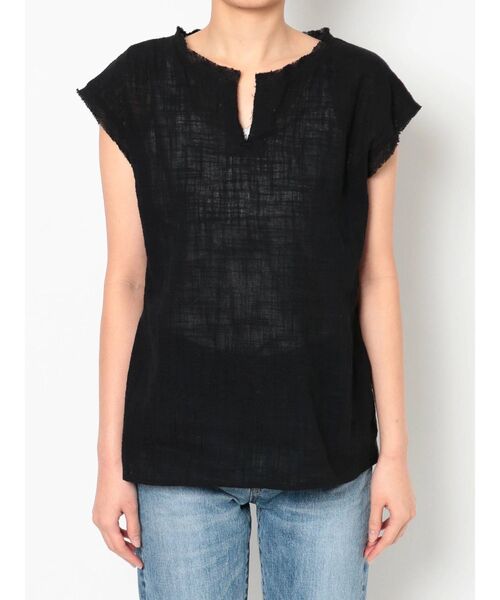 Ungrid(アングリッド)の「ネックカットブラウス(シャツ/ブラウス・レディース・オフホワイト/ブラック/ダークオレンジ・FREE)」の20枚目の写真