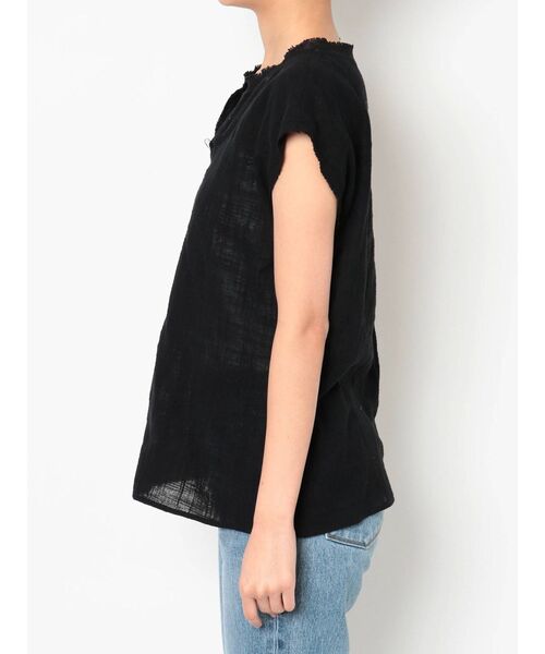 Ungrid(アングリッド)の「ネックカットブラウス(シャツ/ブラウス・レディース・オフホワイト/ブラック/ダークオレンジ・FREE)」の21枚目の写真