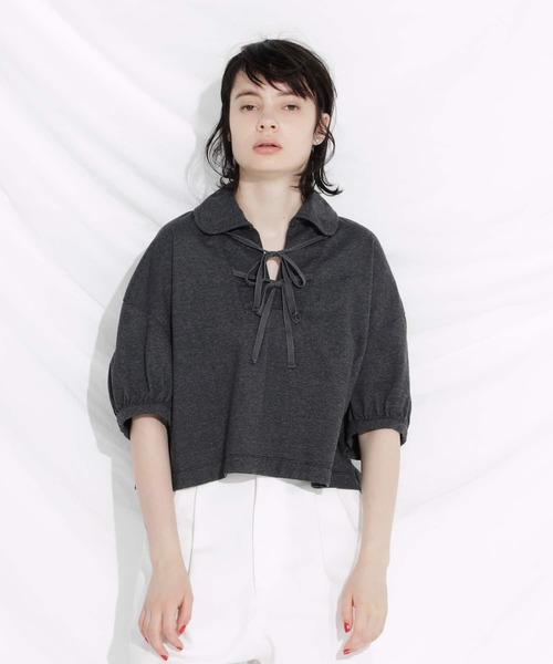 F/CE. (エフシーイー)の「F/CE. RECYCLE COTTON SHIRT LIKE / エフシーイー リサイクルコットン シャツライク(シャツ/ブラウス・レディース・オレンジ/グリーン/ブラック/アイボリー・MEDIUM/SMALL)」の1枚目の写真