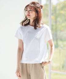 J.PRESS（ジェイプレス）の「【UVケア・消臭効果・接触冷感】コンパクトコットンスムース タック カットソー（Tシャツ/カットソー）」