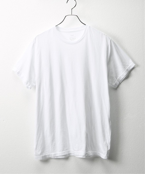 SAVE KHAKI UNITED(セーブカーキユナイテッド)の「【SAVE KHAKI UNITED /セーブカーキユナイテッド】S/S SUPIMA CREW TEE(Tシャツ/カットソー・メンズ・ブラック/ホワイト/ホワイト×ホワイト/サファリグリーン/ピンク系その他/ダークブルー/Red・SMALL/MEDIUM/LARGE)」の1枚目の写真