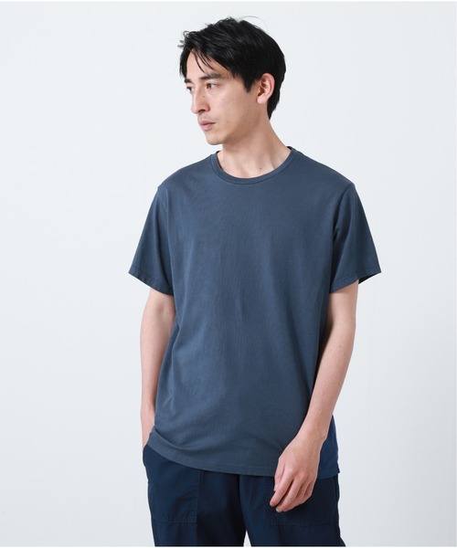 SAVE KHAKI UNITED(セーブカーキユナイテッド)の「【SAVE KHAKI UNITED /セーブカーキユナイテッド】S/S SUPIMA CREW TEE(Tシャツ/カットソー・メンズ・ブラック/ホワイト/ホワイト×ホワイト/サファリグリーン/ピンク系その他/ダークブルー/Red・SMALL/MEDIUM/LARGE)」の13枚目の写真