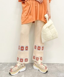 Heather | カラークロシェフレアパンツ 955018(その他パンツ)