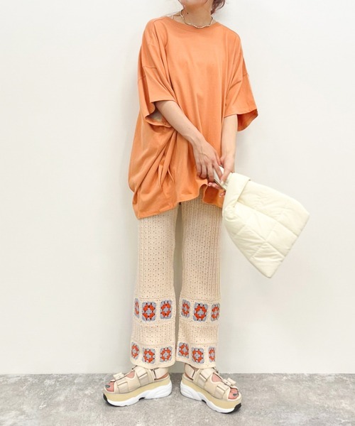 Heather（ヘザー）の「カラークロシェフレアパンツ 955018（その他パンツ・レディース・ベージュ系/ブラック系・FREE）」の15枚目の写真