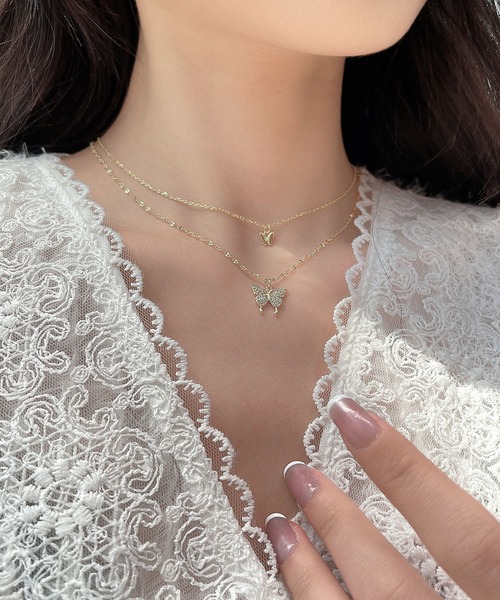 LA VORAGINE（ラ ヴォラジネ）の「チョーカー2連ネックレス（ネックレス・レディース・A/B・FREE）」の4枚目の写真