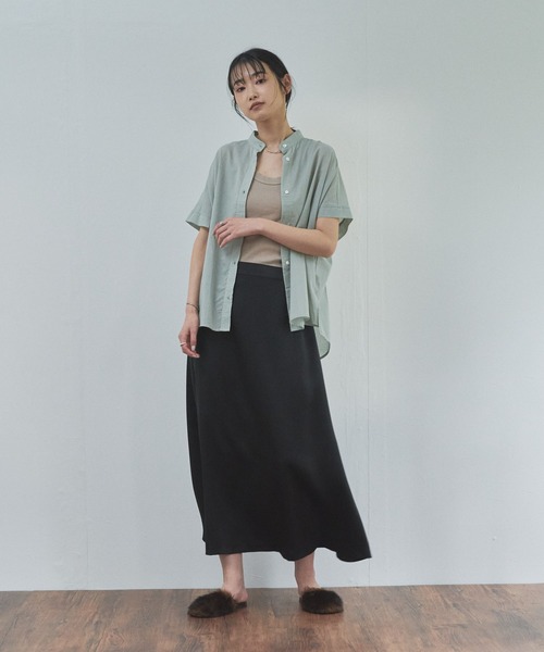 audrey and john wad（オードリーアンドジョンワッド）の「サテンツイル フレアスカート（スカート・レディース・ライトグレー/ブラック/アイボリー・S/M）」の22枚目の写真
