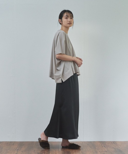 audrey and john wad（オードリーアンドジョンワッド）の「サテンツイル フレアスカート（スカート・レディース・ライトグレー/ブラック/アイボリー・S/M）」の8枚目の写真