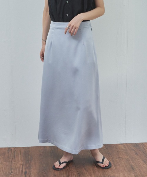 audrey and john wad（オードリーアンドジョンワッド）の「サテンツイル フレアスカート（スカート・レディース・ライトグレー/ブラック/アイボリー・S/M）」の11枚目の写真