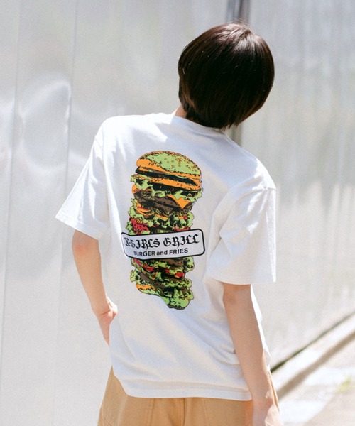 X-girl（エックスガール）の「HAMBURGER S/S TEE（Tシャツ/カットソー