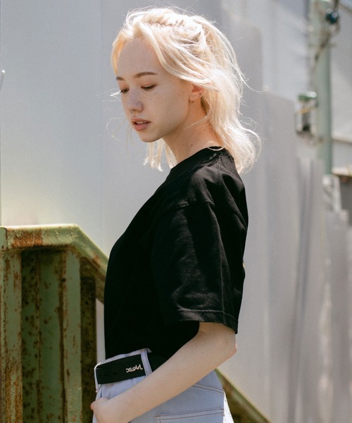 X-girl（エックスガール）の「HAMBURGER S/S TEE（Tシャツ/カットソー・レディース・ブラック/ホワイト/イエロー・L/XL/M/S）」の18枚目の写真