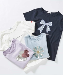 a.v.v（アーヴェヴェ）の「[100-130]【洗濯機OK/接触冷感】アソートモチーフカットソー（Tシャツ/カットソー・キッズ）」