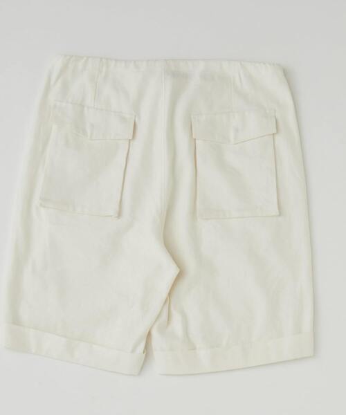 UNPERFECT（アンパーフェクト）の「[WEB限定] UNPERFECT LINEN SHORT PANTS（カーゴパンツ・メンズ・ホワイト/キナリ・4/3）」の11枚目の写真