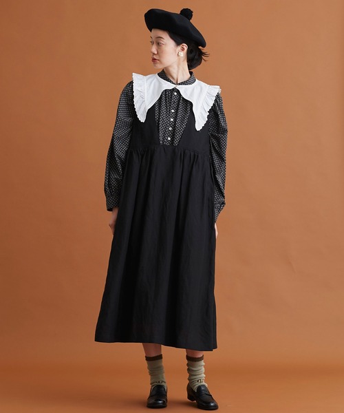 Malle（マル）の「Malle　リヨセルラミーローン ジャンパースカート（ジャンパースカート・レディース・ブラック/グレー・FREE）」の10枚目の写真