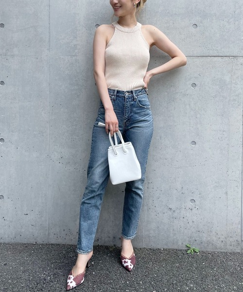 SPIRALGIRL(スパイラルガール)の「アメスリリブニット(ニット/セーター・レディース・ブラック/ブラウン/オフホワイト・FREE)」の16枚目の写真