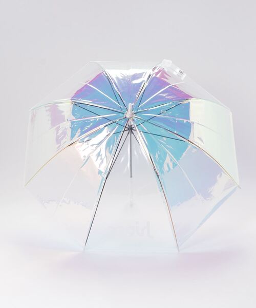 X-girl（エックスガール）の「MILLS LOGO SHINY UMBRELLA（長傘・レディース・マルチ・ONE SIZE）」の10枚目の写真