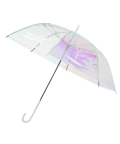 X-girl（エックスガール）の「MILLS LOGO SHINY UMBRELLA（長傘・レディース・マルチ・ONE SIZE）」の7枚目の写真