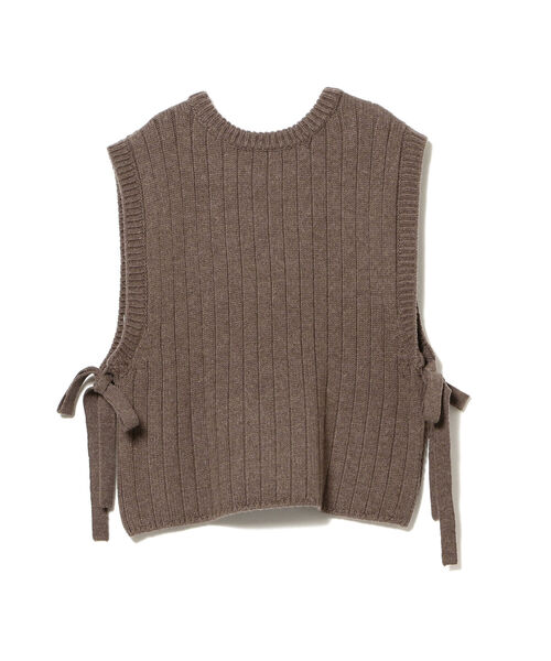 BEAMS BOY オレンジ キルティングベスト リボン付き BEAMS BOY オレンジ キルティングベスト リボン付き