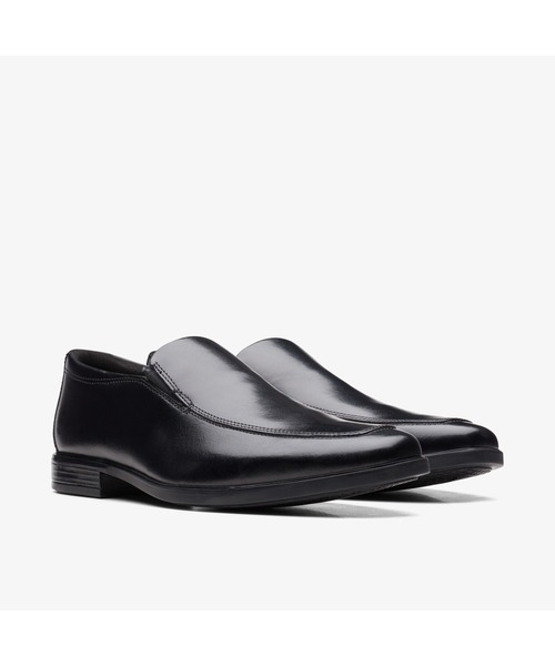 Clarks ブラックレザー ローファー セール】Page Loafer / ページローファー（ブラックレザー
