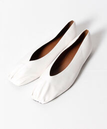 fredy emue | 【atelier brugge/アトリエブルージュ】 フロントギャザーフラットシューズ(バレエシューズ)