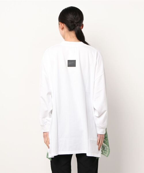 MIDWEST（ミッドウエスト）の「PONTI LONG T-SHIRT（Tシャツ/カットソー・レディース・ホワイト・FREE）」の2枚目の写真