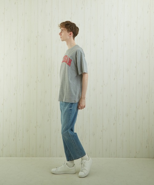 TONE SELECT WEAR(トーンセレクトウェア)の「【TONE BY AS】カレッジプリントTEE(BL)(Tシャツ/カットソー・メンズ・ホワイト/ブラック/杢グレー・MEDIUM/LARGE)」の9枚目の写真