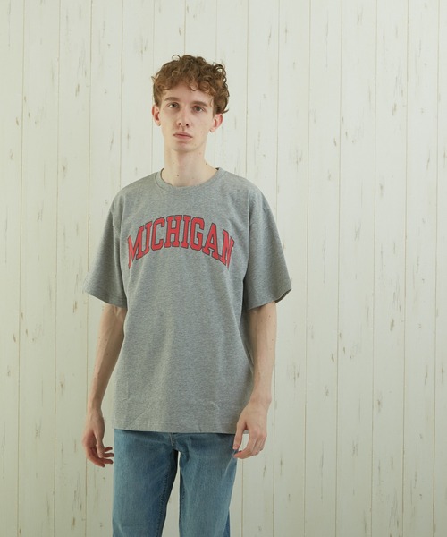 TONE SELECT WEAR(トーンセレクトウェア)の「【TONE BY AS】カレッジプリントTEE(BL)(Tシャツ/カットソー・メンズ・ホワイト/ブラック/杢グレー・MEDIUM/LARGE)」の15枚目の写真