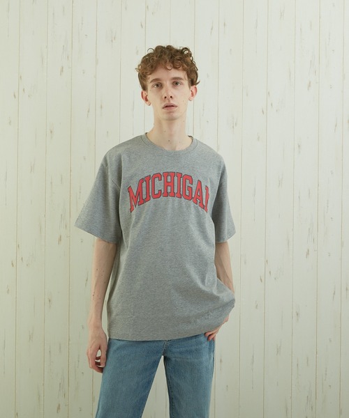 TONE SELECT WEAR(トーンセレクトウェア)の「【TONE BY AS】カレッジプリントTEE(BL)(Tシャツ/カットソー・メンズ・ホワイト/ブラック/杢グレー・MEDIUM/LARGE)」の22枚目の写真
