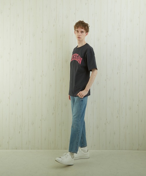 TONE SELECT WEAR(トーンセレクトウェア)の「【TONE BY AS】カレッジプリントTEE(BL)(Tシャツ/カットソー・メンズ・ホワイト/ブラック/杢グレー・MEDIUM/LARGE)」の10枚目の写真