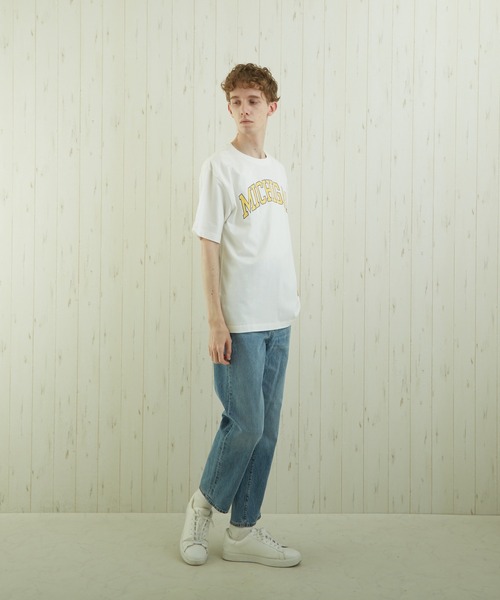 TONE SELECT WEAR(トーンセレクトウェア)の「【TONE BY AS】カレッジプリントTEE(BL)(Tシャツ/カットソー・メンズ・ホワイト/ブラック/杢グレー・MEDIUM/LARGE)」の21枚目の写真