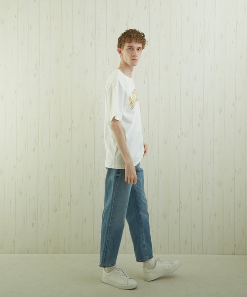 TONE SELECT WEAR(トーンセレクトウェア)の「【TONE BY AS】カレッジプリントTEE(BL)(Tシャツ/カットソー・メンズ・ホワイト/ブラック/杢グレー・MEDIUM/LARGE)」の8枚目の写真