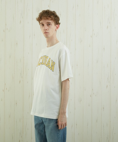 TONE SELECT WEAR(トーンセレクトウェア)の「【TONE BY AS】カレッジプリントTEE(BL)(Tシャツ/カットソー・メンズ・ホワイト/ブラック/杢グレー・MEDIUM/LARGE)」の11枚目の写真
